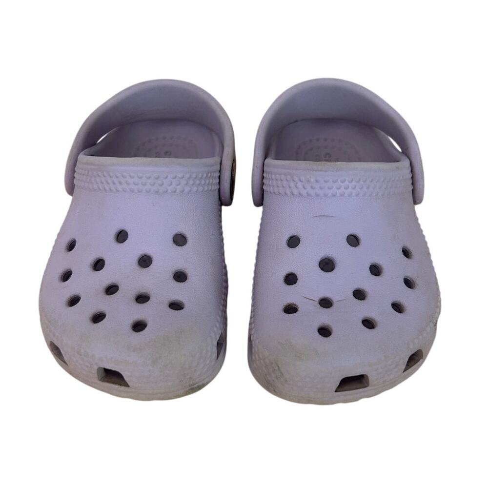 CROCS Light Purple Slip on Shoes, Girl's Size 5 Clogs Lilac